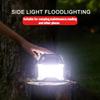 High Power Portable Solar Lanterns Solar+Type-C Charging Searchlight Outdoor Strong Light Flashlight Hand Lamp with COB Side Light Power Charging Bank