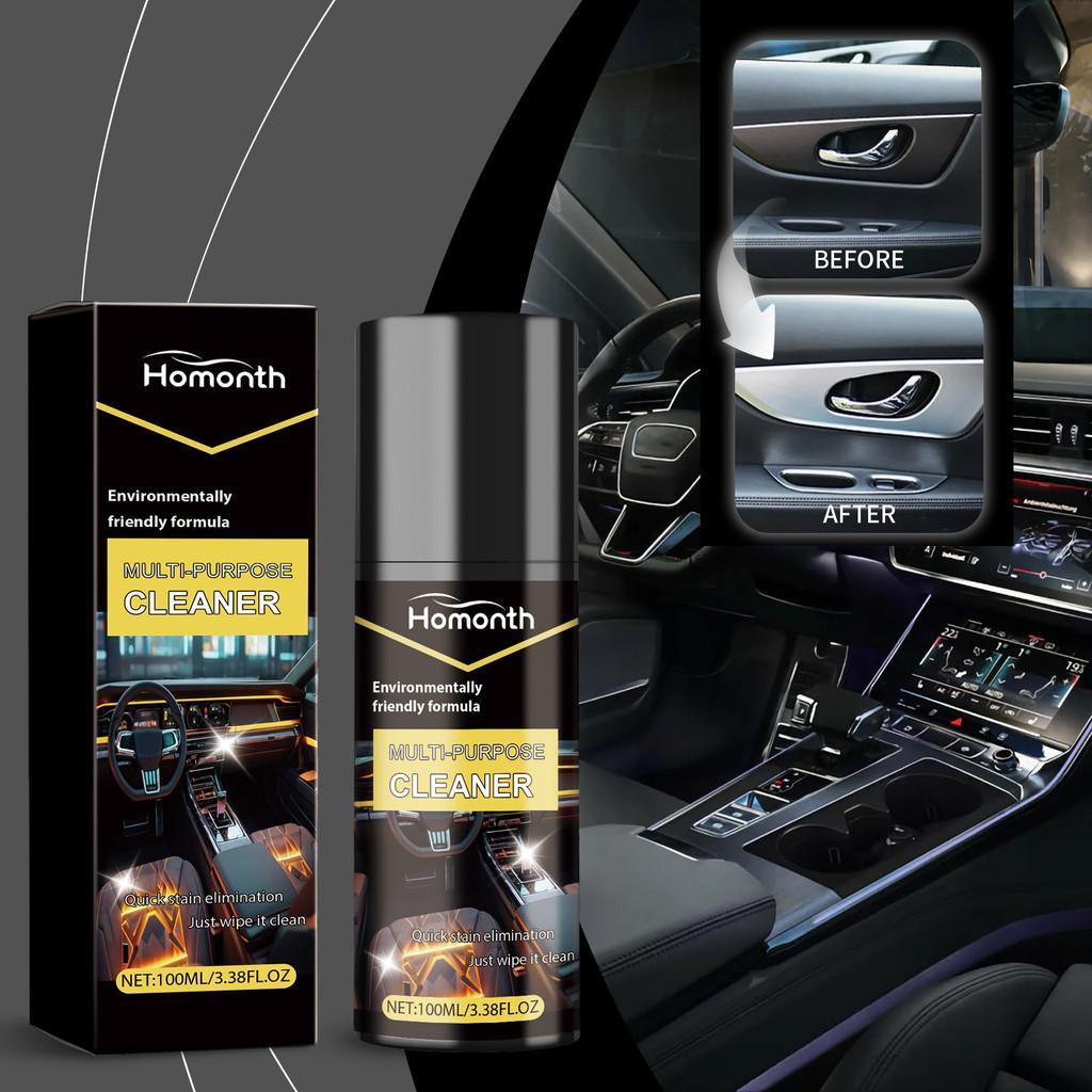 Homonth 100ml Nettoyant Mousse pour Voiture Conçu Pour le Nettoyage et l'Entretien de l'Intérieur Avec Effet Rafraîchissant