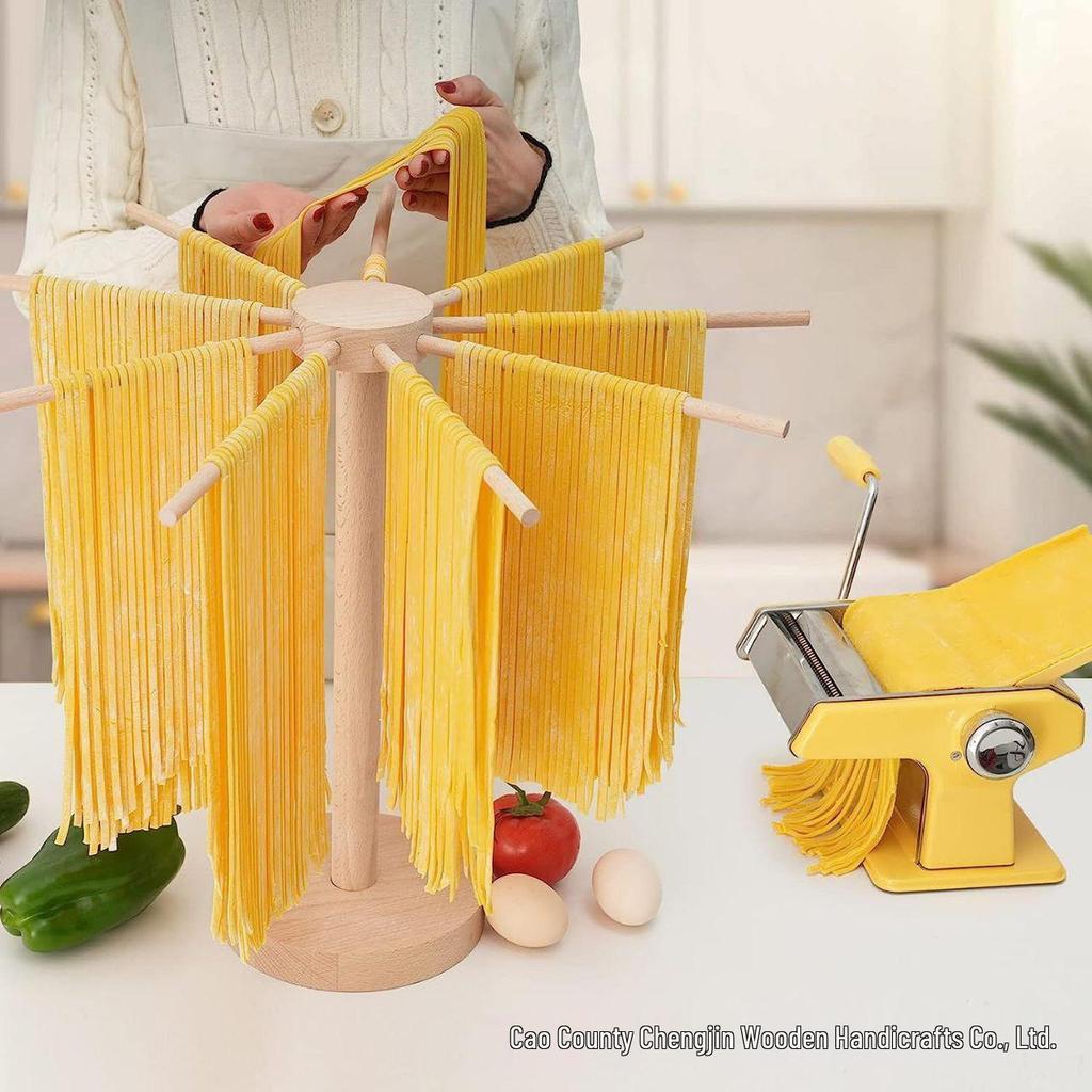 Beech Wood Cross-Border Hanging Noodle Rack and Storage Jewelry Rack