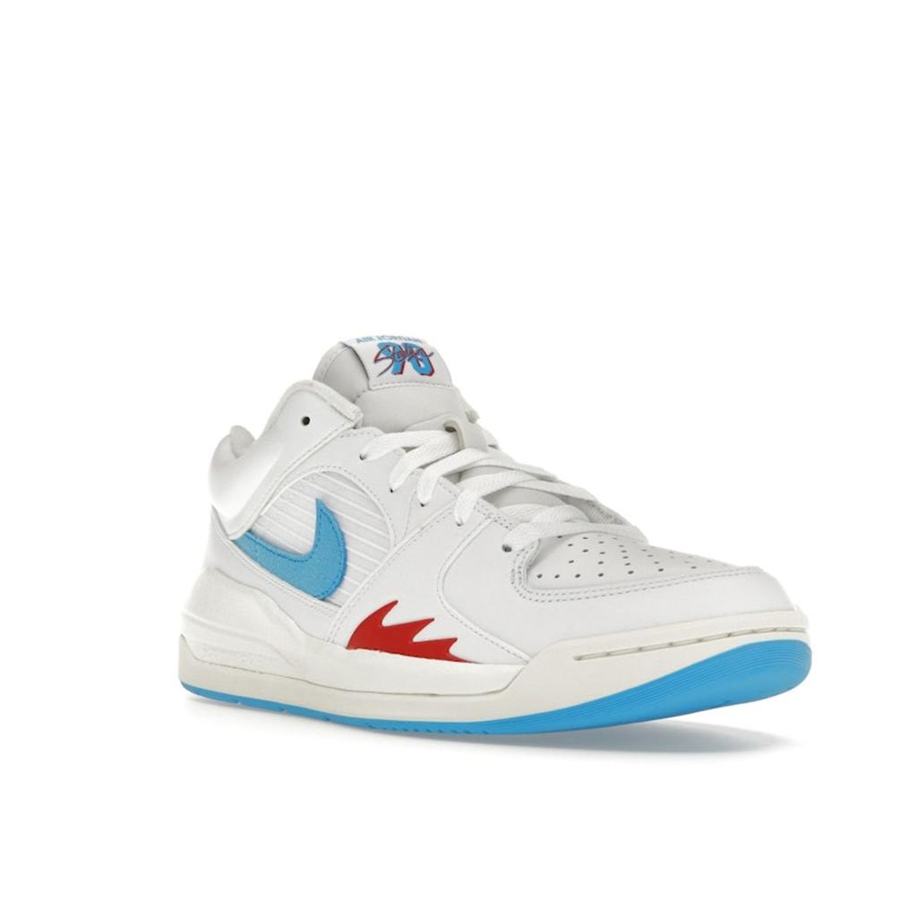 Air Jordan  Jordan Stadium 90 White Dark Powder Blue Women Sneakers Sail Gym-Red FB2269-100