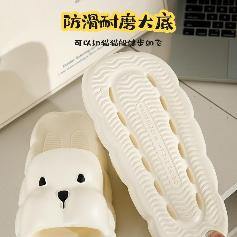 Soft cotton cute slippers women's summer indoor home non-slip bathroom bath thick bottom eva cool slippers women