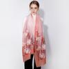 Winter wool scarf women's long thermal scarf shawl dual-purpose