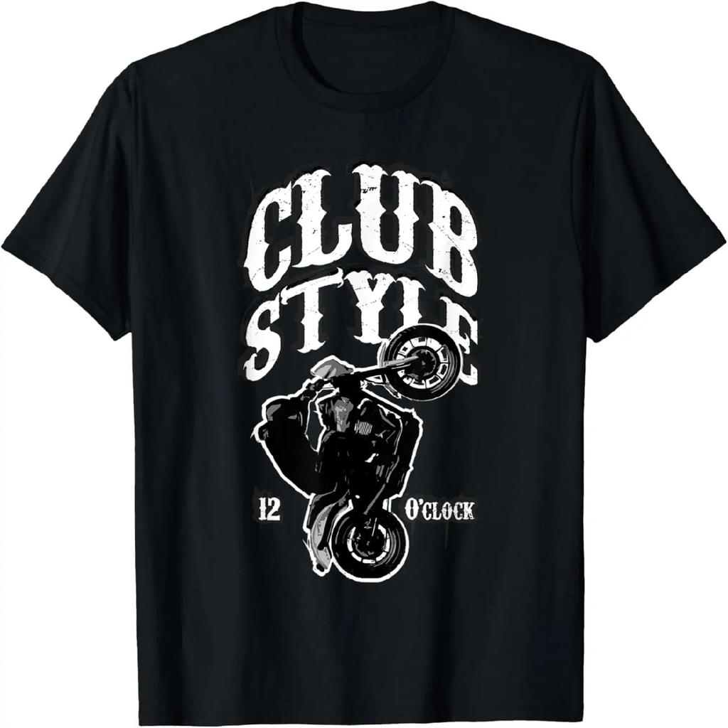 Wheelie Motorcycle Rider Stunt Rider Clubstyle Motorcycle T-Shirt