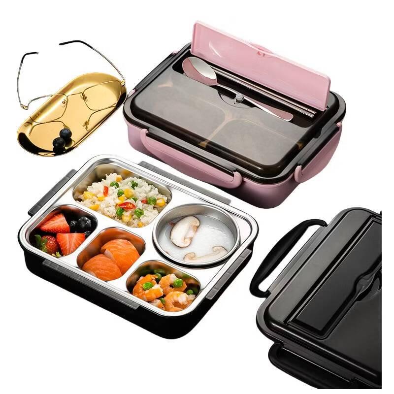 304 Stainless Steel 5-Compartment Insulated Lunch Box
