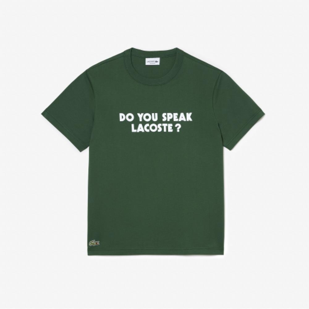 

LACOSTE Мужская футболка с надписью Lacoste [зеленый]