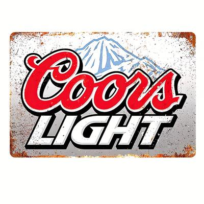 1 Panneau Métallique "Coles Light Beer", Art Mural Décoratif Vintage, Décoration Murale, Décoration de Pièce, Décoration de Maison, Décoration de Restaurant Décoration de Bar