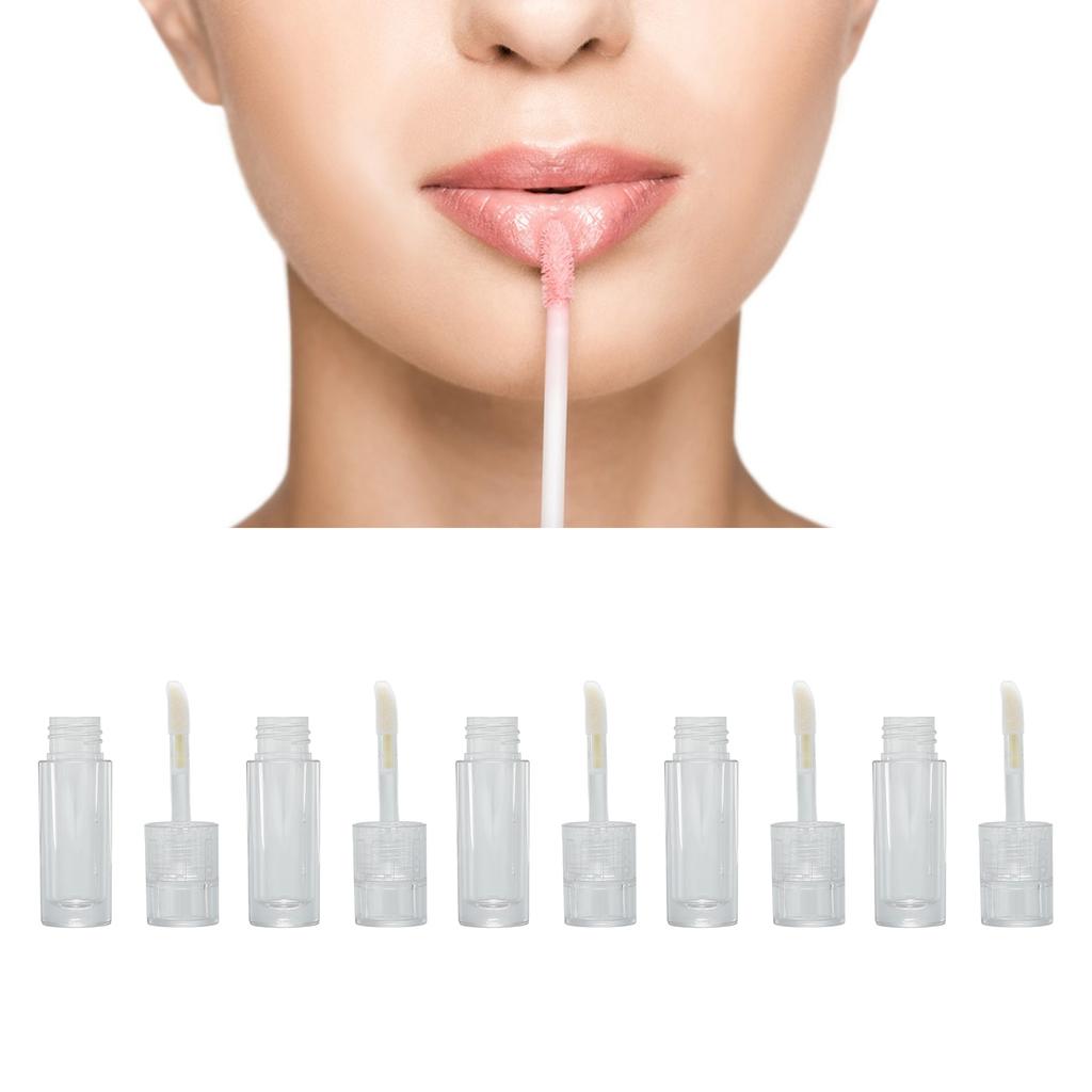 2ml Lip Gloss Tube Empty Transparent Portable Lightweight Refillable Empty Lip Balm Bottle