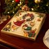 Craft Kits for Teens Xmas Cat Faux Pearl Painting Kit, Festive Art DIY Christmas Winter Home Decor Cute Kitty 3D Bead Kit Adults Teens, Holiday