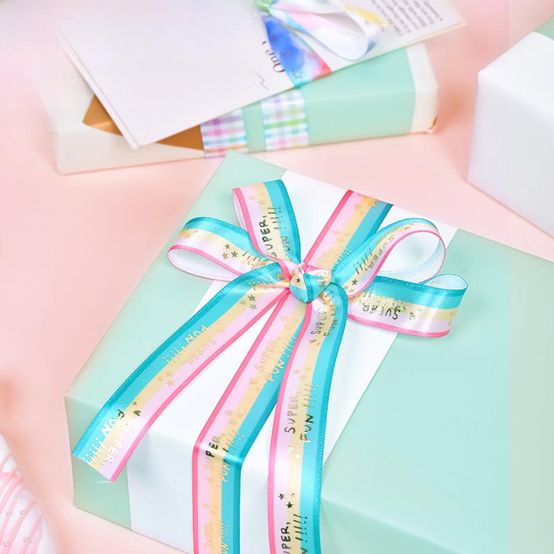 Ruban d'impression Série Arc-en-ciel YAMA pour l'emballage cadeau de la Fête des enfants