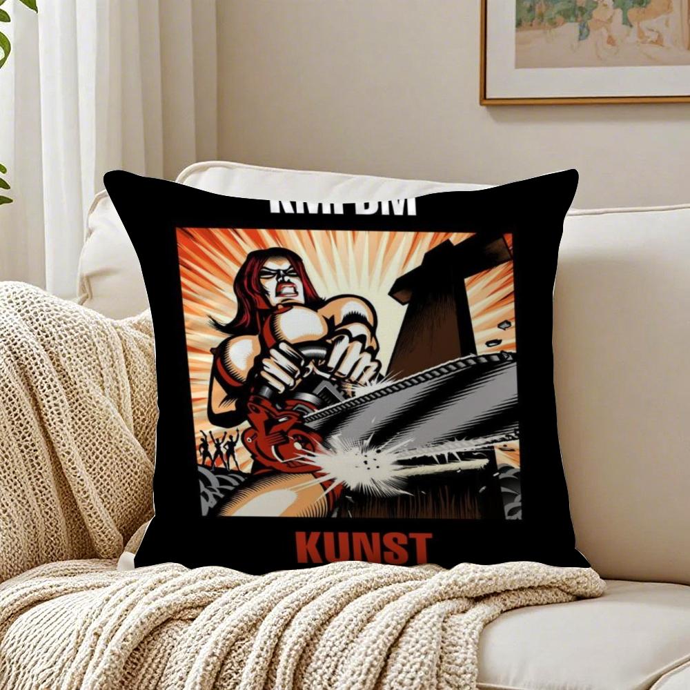 German Industrial Rock Band KKMFDM Cushion Cover Pillowcase Antidustmite Living Room Sofa Decor Cushion Room
