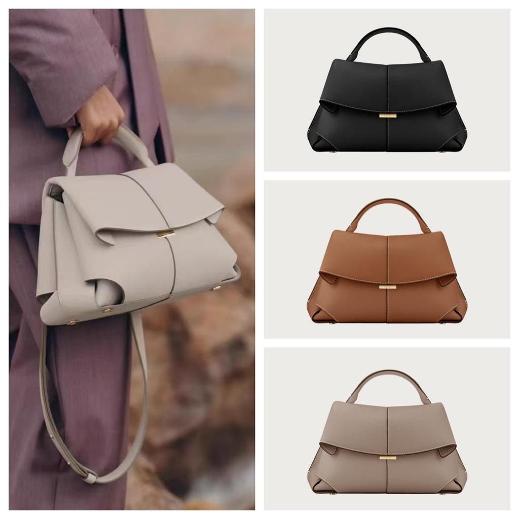 Bolso de Mano Polène Smiley de Cuero - Elegante Versátil Bolso de Hombro y de Mano