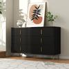 Elegant Sideboard with Modern Design, Chest of Drawers and Lots of Storage Space, Gold Handles