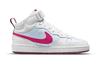 Nike Court Borough Mid 2 'White Sangria Pink Prime' GS CD7782-006