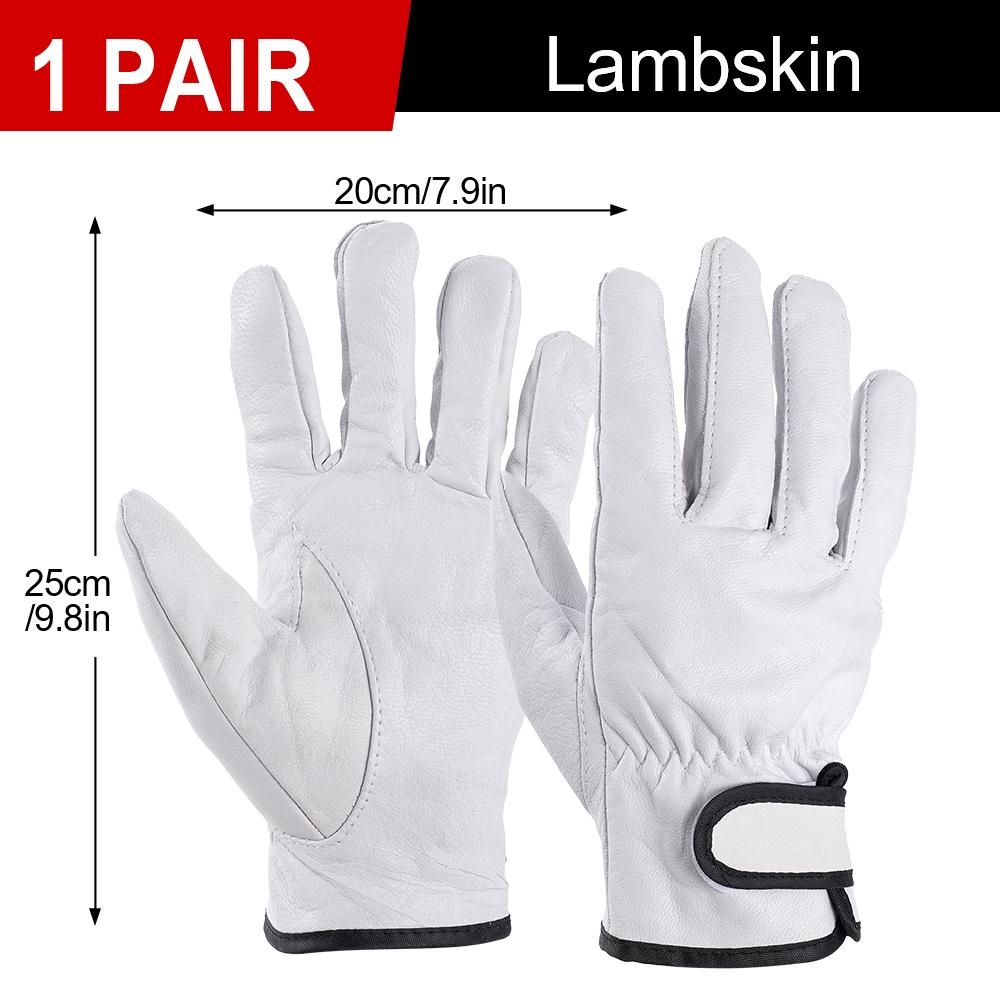 

25СМ Электросварочные перчатки Однослойные перчатки из овчины с регулируемыми пряжками Теплоизоляция Износостойкость Для сварки