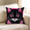 Cool Black Cat GATOS Prints Personalized Pillow Dust Cover Bedroom Kids Party Decoration Pillowcase Birthday Children Gift