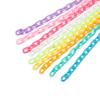 10 Stück/Los 50cm Bunte Acryl-Gliederkette Kunststoff-Kettenglieder für DIY-Halsketten Brillenketten Schmuckherstellung Zubehör