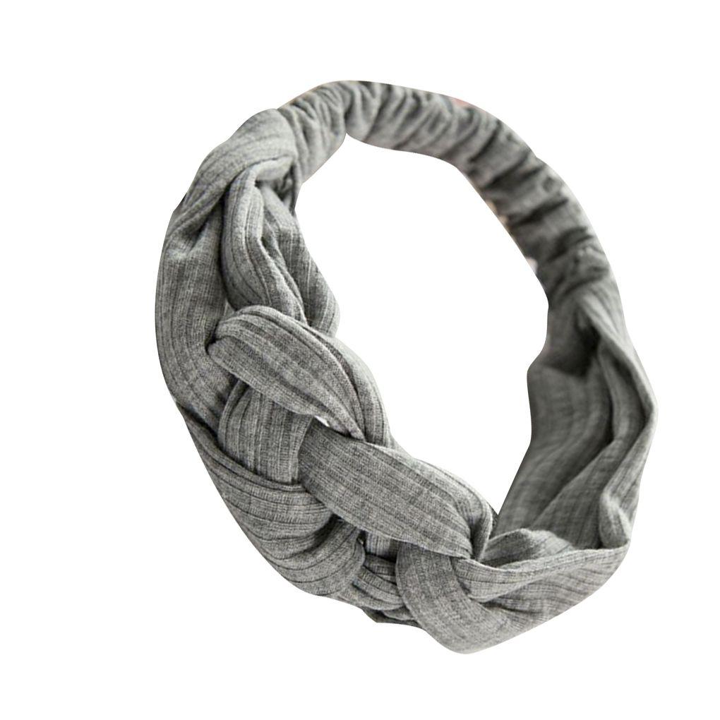 Chinese Knot Wide-Brimmed Facial Hair Band Retro Stretchy Makeup Headband Elastic Head Wrap