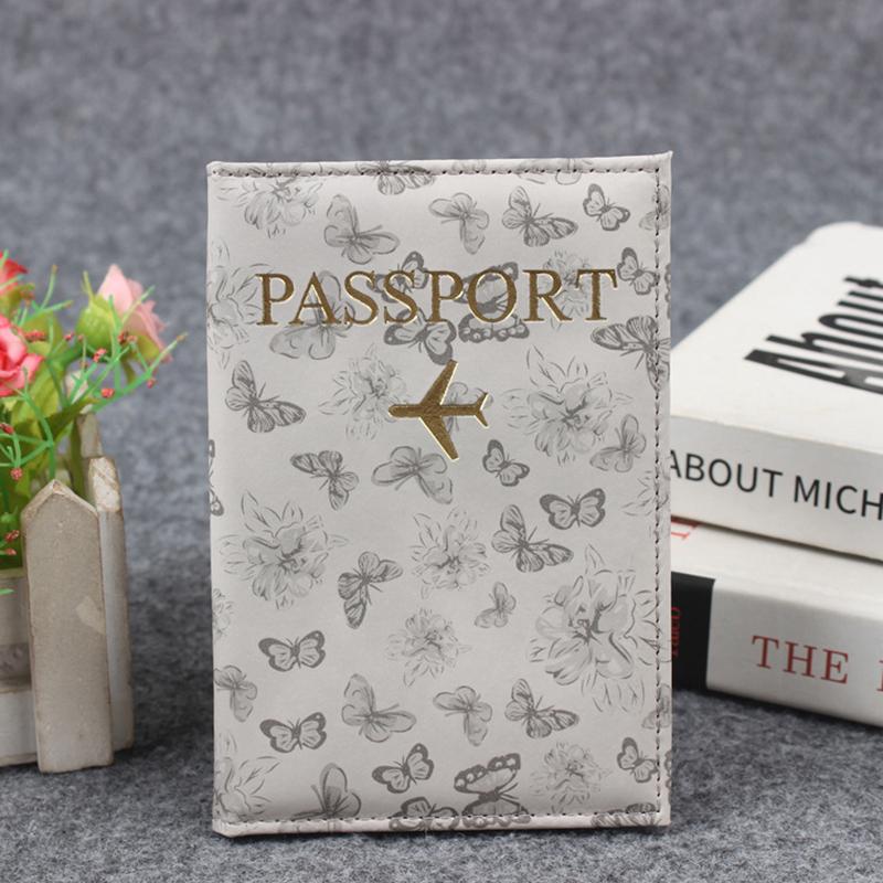 Id Holder With Airplane Clasp Pu Leather Travel Wallet, Multiple Card Slots Passport Holder Travel Passport Cover For Men Women