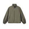 Fila Milano Series Fashion Simple Classic Casual Versatile Comfortable Relaxed Workwear Loose Solid Color Woven Zip Long Sleeve Jacket F11M625739F-LK