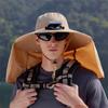 With Removable Neck Flap Solar Fan Hat Breathable Bucket Hat Fashion Outdoor Sun Hat