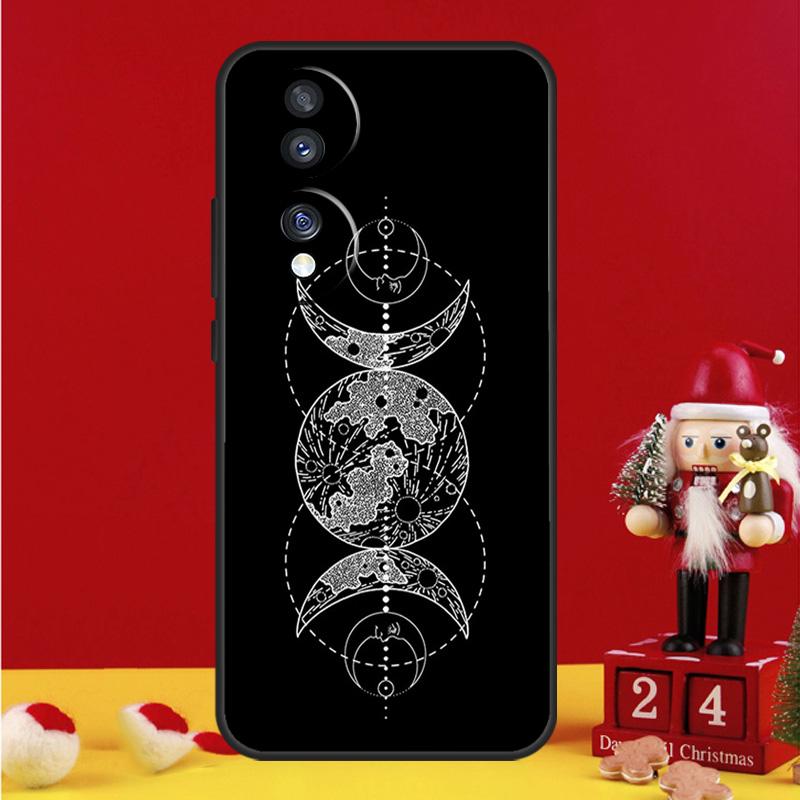 Occult Witchcraft Moon Gothic Witch Case For Honor Magic 6 Pro Magic 5 Lite 50 70 90 X6 X7 X8 X9 X6a X7a X8a X9a X8b X9b Cover
