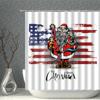 Waterproof Bathroom Shower Curtain Elk Christmas Santa Claus Fairy Snow Night Printed Bath Washable Quick Dry Wrinkle Decoratio