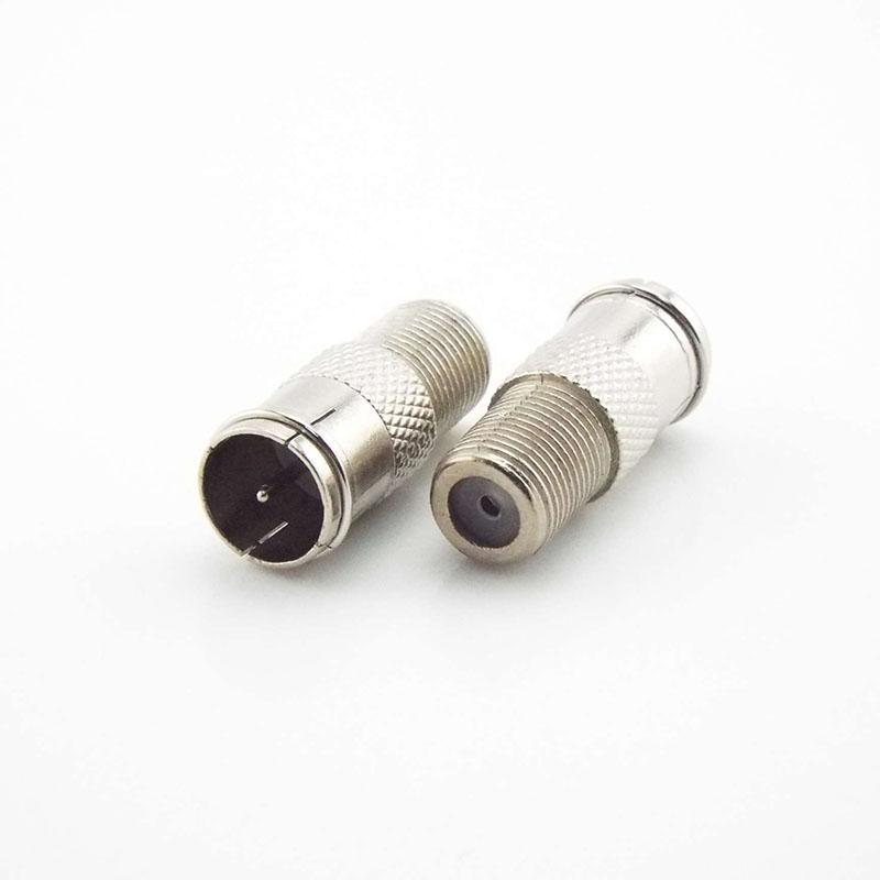 F Type Coax Coaxial Cable Adapter Quick Plug RF F Female Head SocketConnector Male To Female M/F Plug