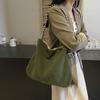 Women's Bag Lightweight Corduroy Shoulder Bag Large Capacity Tote Bag Student Class Crossbody Bag
