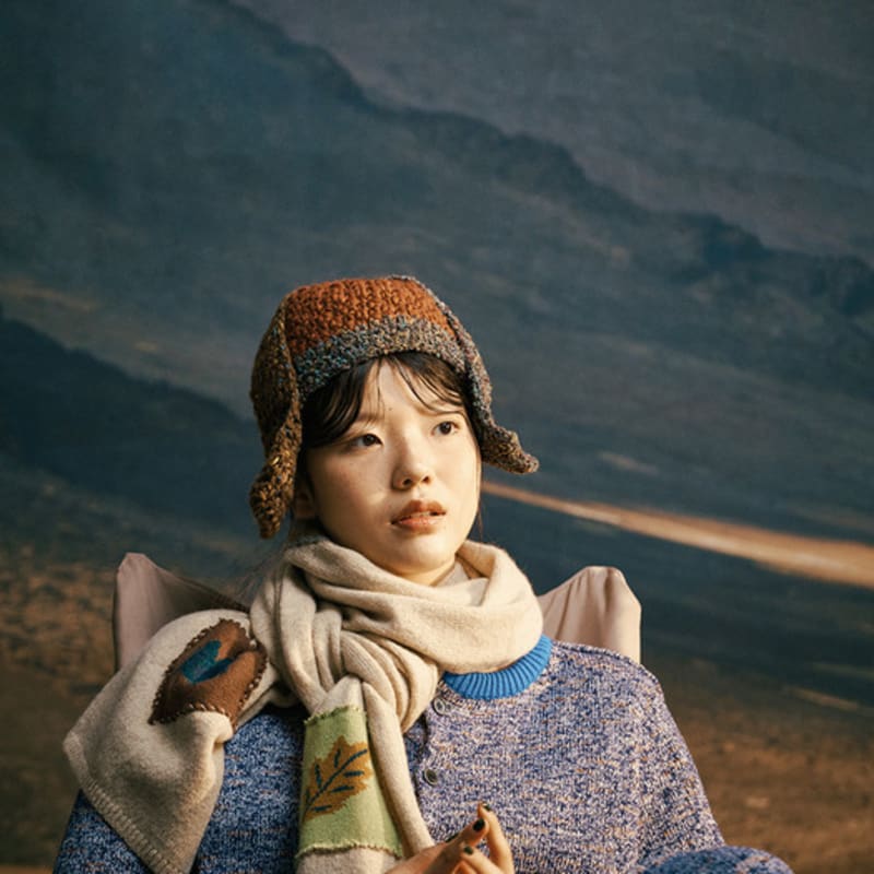 MISU A BARBE CARMING MUFFLER (2COLORS)