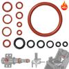 Silicone O Ring Seal Kit 15-60set for Saeco Gaggia Spidem Coffee Machine Replacement Gasket Set with Mouthpiece Accessories