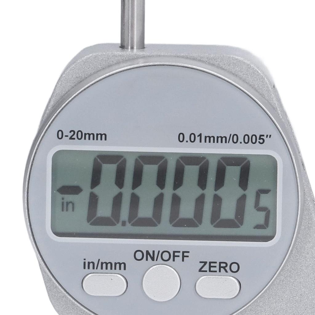 Elektronisk mikromätare, Mikrometer, 0-20 mm, Digital tjockleksmätare, Aluminiumtjockleksmätare, LCD-display
