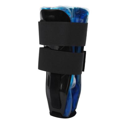 Knöchelbandage Kühlgel Knöchelverstauchungsschiene Verstellbarer Schutz Stabilisator Schwarz