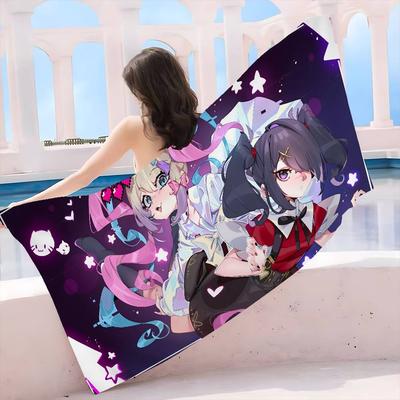 Needy Girl Overdose Bath Towel Microfiber Soft Water Absorbing Breathable For Girl Kids Decorative Cartoon Beach Towel