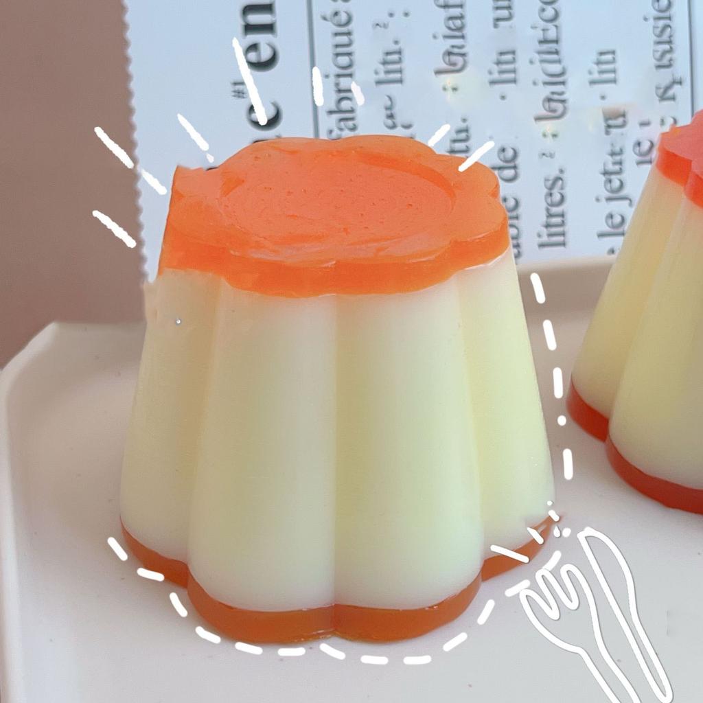 Squishy Caramel Green Grape Orange Large Pudding Dessert Kawaii Pudding Plush Rubber Elastic Jelly Plaything Girl Present Kids Toys