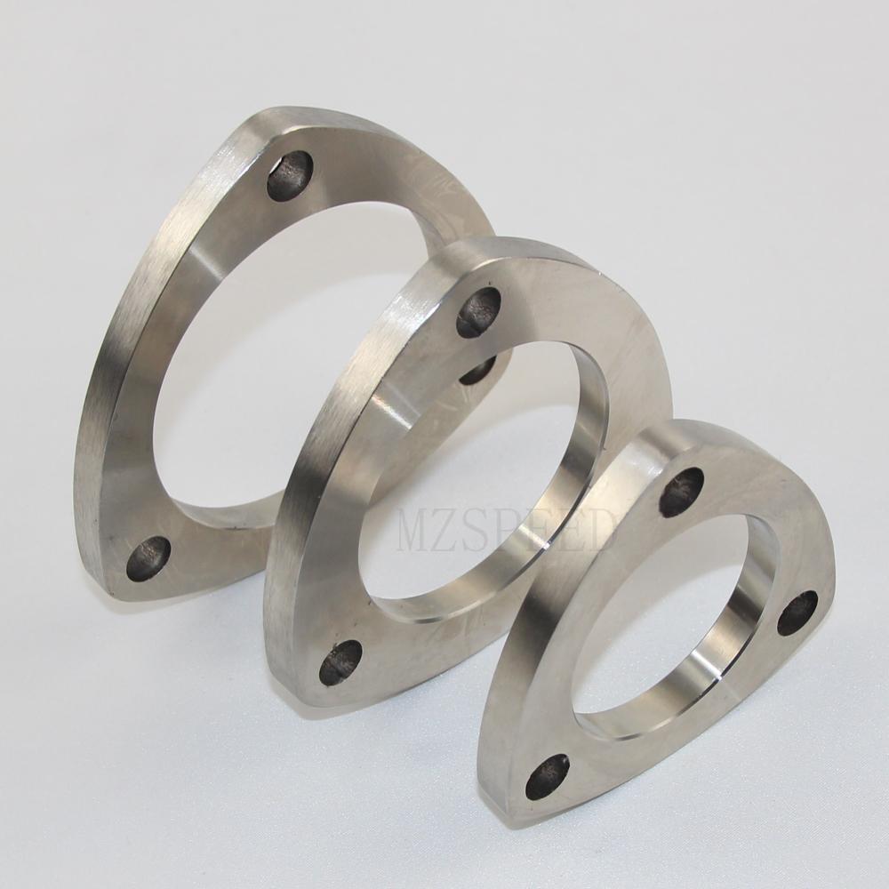 304 Stainless Steel flange universal 51mm 63mm 76mm welded 3-hole movable flange Used for  Automobile exhaust pipe and equipment