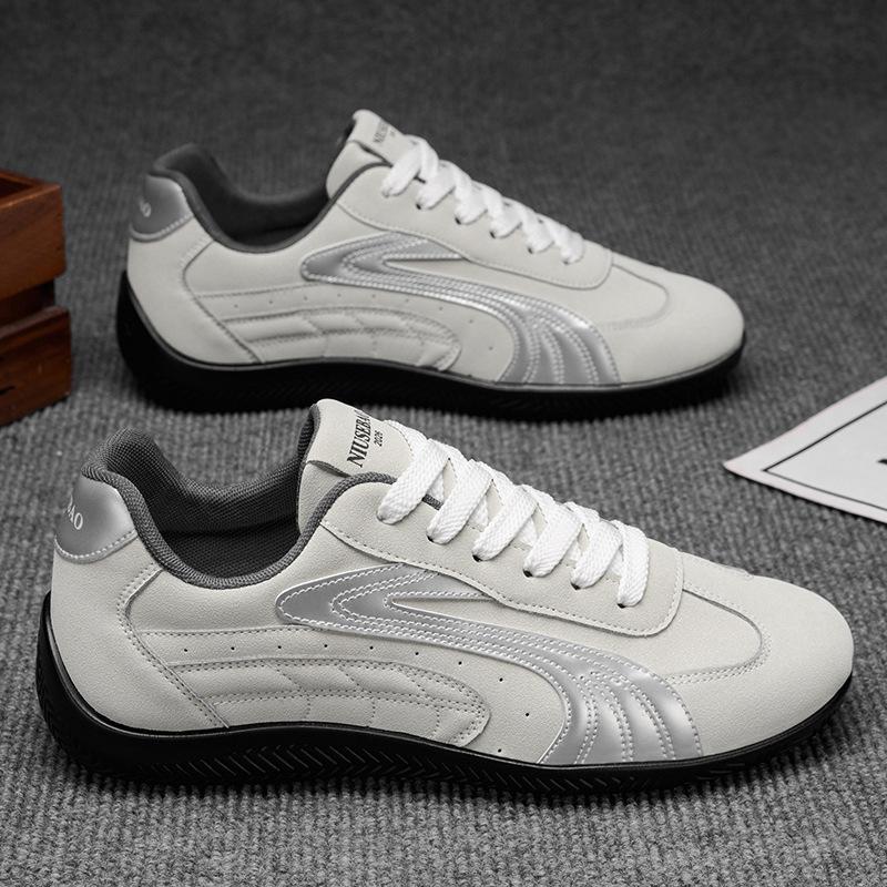 

Осенние новые мужские туфли в немецком тренировочном стиле, повседневные туфли с кожаным верхом, молодежные универсальные мужские туфли 44