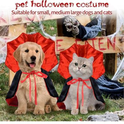 1 Stück Halloween-Kostüm für mittelgroße Hunde Haustierumhang Hundekostüme Halloween-Kostüm Geburtstagskleid Haustier-Vampir-Kleidung Gruselige Umhänge
