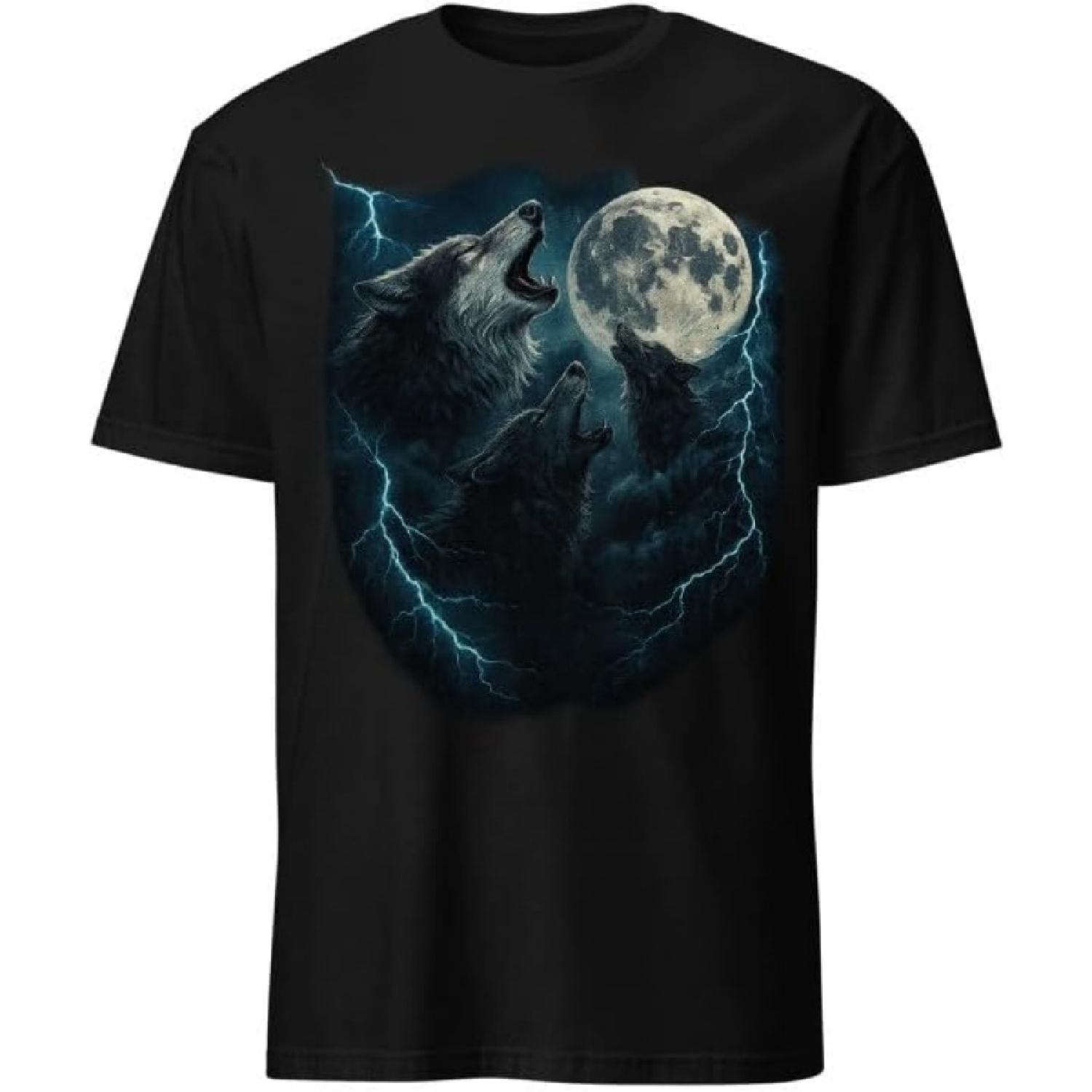 PrimeChoose Мужская футболка The Mountain Three Wolf Moon 3 - Мужская, женская и детская футболка с графическим принтом The Mountain Men s Three Wolf Moon 3 Wolfs S