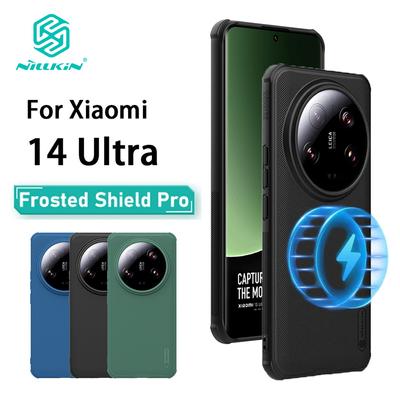 For Xiaomi MI 14 Ultra Phone Case Nillkin Super Frosted Shield Pro Magnetic Hard PC+TPU Shell Shockproof Back Cover