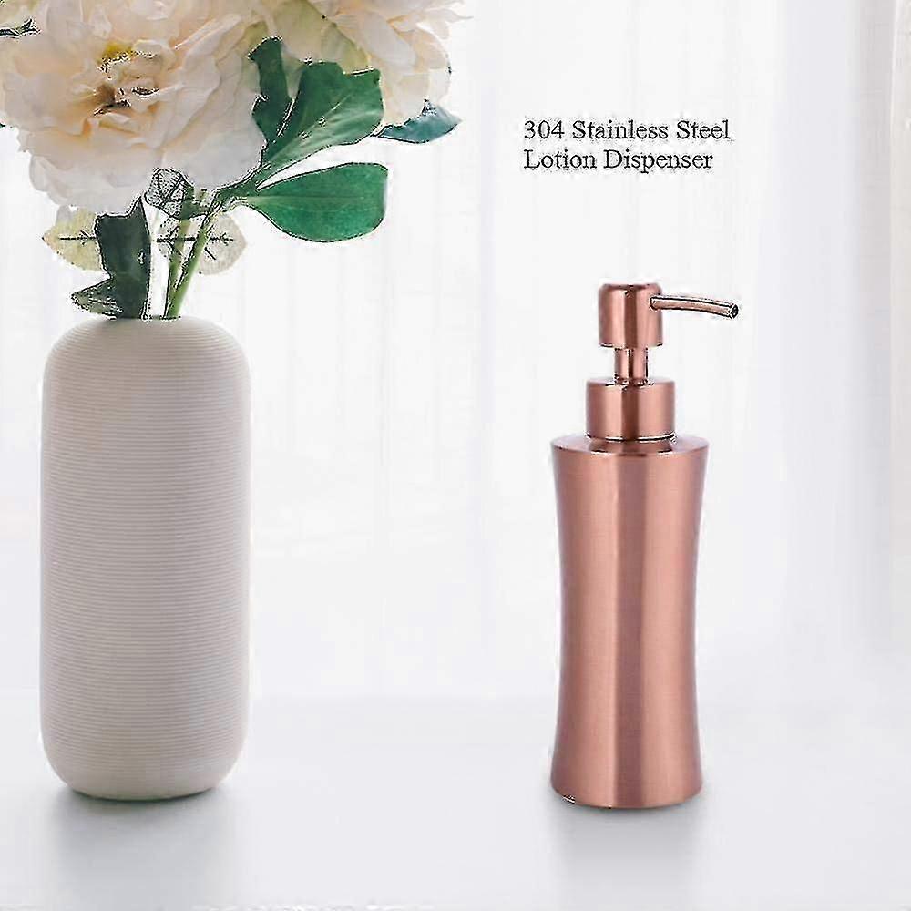 Dispenser per Sapone Liquido in Acciaio Inossidabile 304 con Pompa e Portaflaconi (250ml)