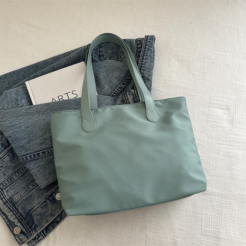 

2025 Новая Мода Универсальная Сумка для Покупок Большая Вместимость Сумка для Рук Дорожная Сумка для Хранения Легкая Сумка-Тоут для Поездок Женская Сумка зелёный
