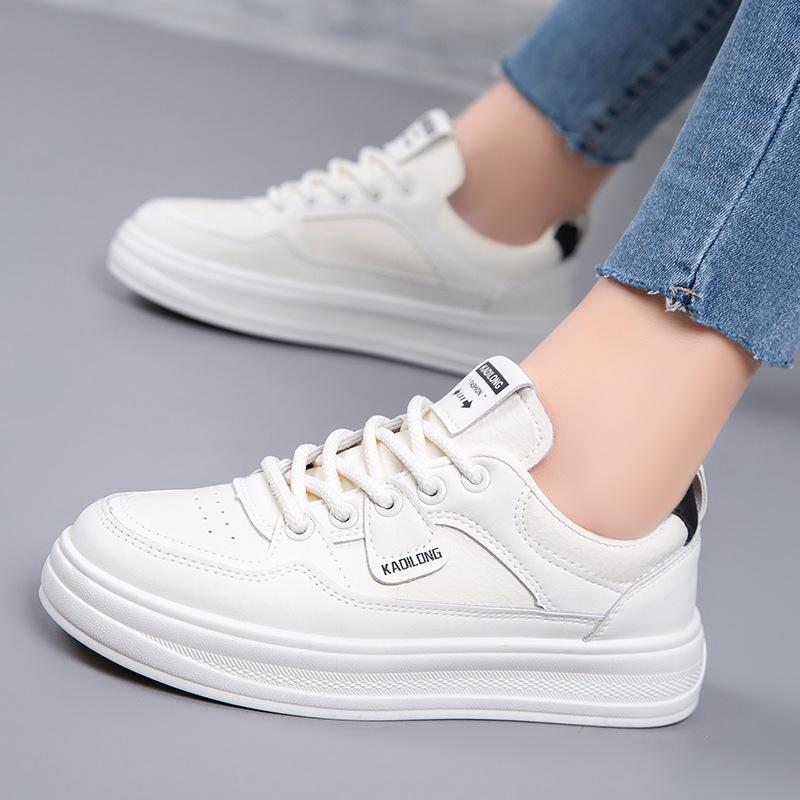 2025 Popular Spring and Autumn Non-slip Versatile Board Shoes Student Korean Version of Soft-soled White Shoes Fashion Advanced Women's Single Shoes