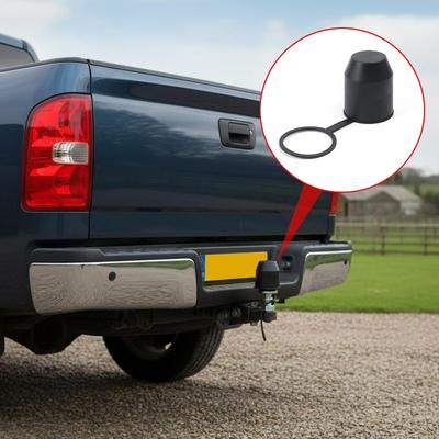 Universelle schwarze Anhängerkupplungskugel Anhängerstange Abdeckung Schutzkappe für Wohnwagen LKW Auto Anhänger Anhängerkugel Schutzabdeckung