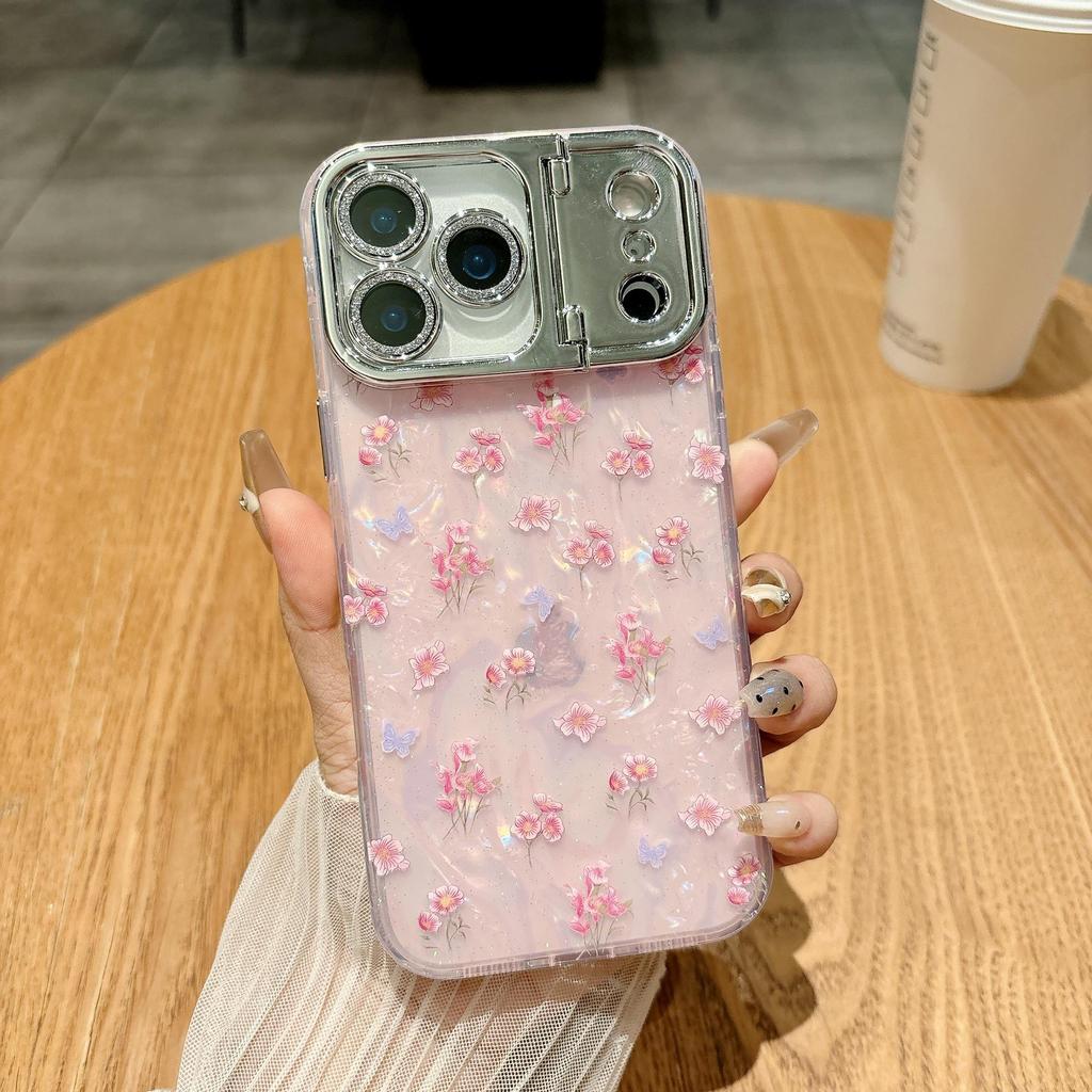 Kasuga Květinové pouzdro na ochranu objektivu pro iPhone 17 Pro Max