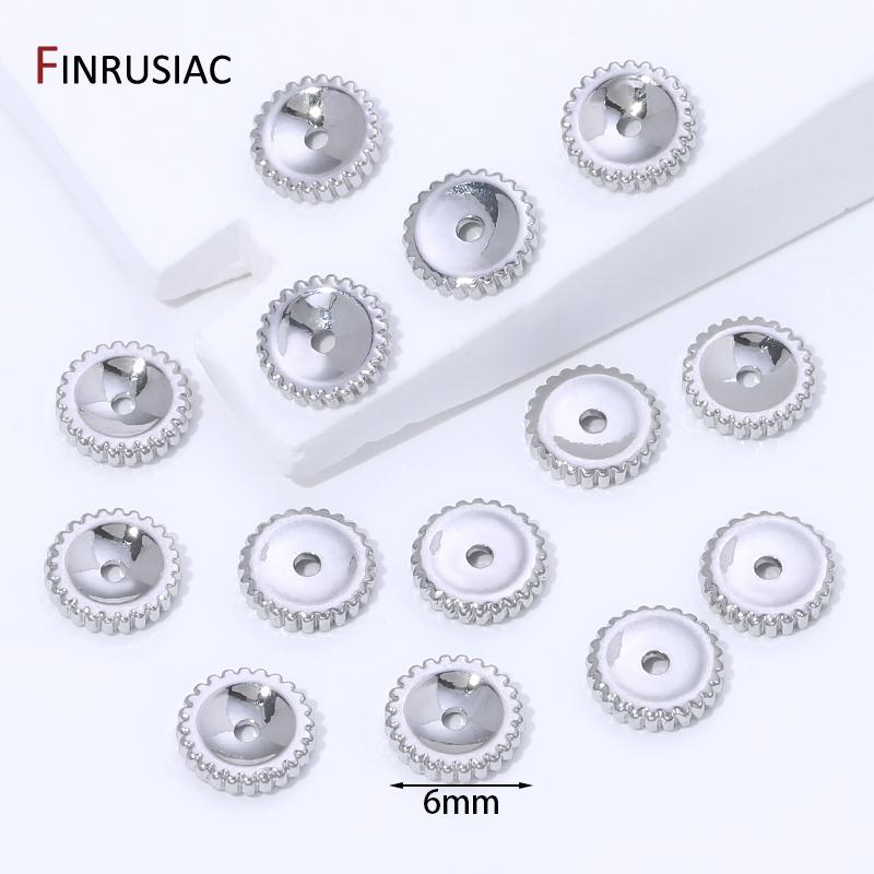 

14K Gold Plated Brass Round Gear Spacer Beads For Jewelry Making,Flat Separator Beads For Bracelet DIY Jewelry Making Supplies 5 pieces