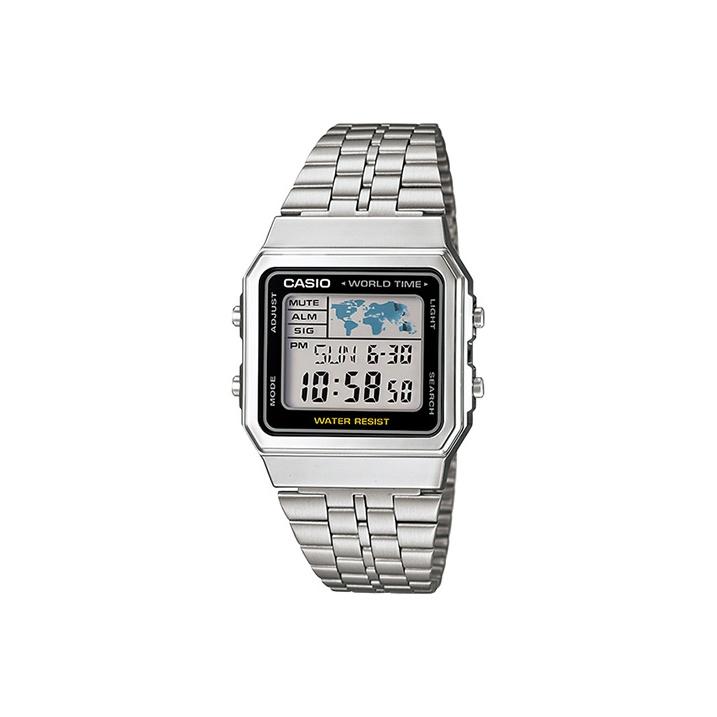 CASIO Women s YOUTH Gray Watch A500WA-1 A500WA-1 Silver Strap