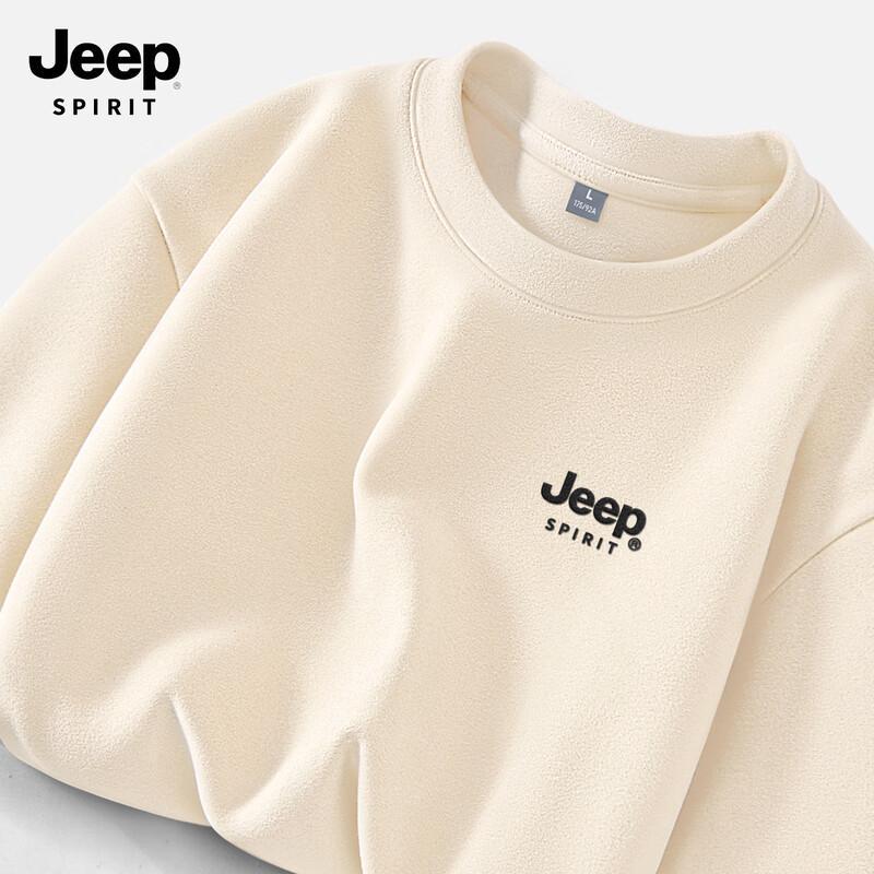 JEEP SPIRIT Men s Long Sleeve Round Neck Thermal T-Shirt M