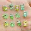 50pcs Mixed Resin Glitte Cute Cartoon Green Frog Flatback Rhinestone Figurines Nail Art DIY Party Scrapbook Accessories Crafts
