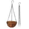 Hanging Basket Flower Pot Chain Hydroponic Plant GrowsTool with 3 Hooks Ornament