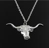 Vintage Bull Head Pendant Necklace - European American Simple Personalized Animal Jewelry - Creative Accessories